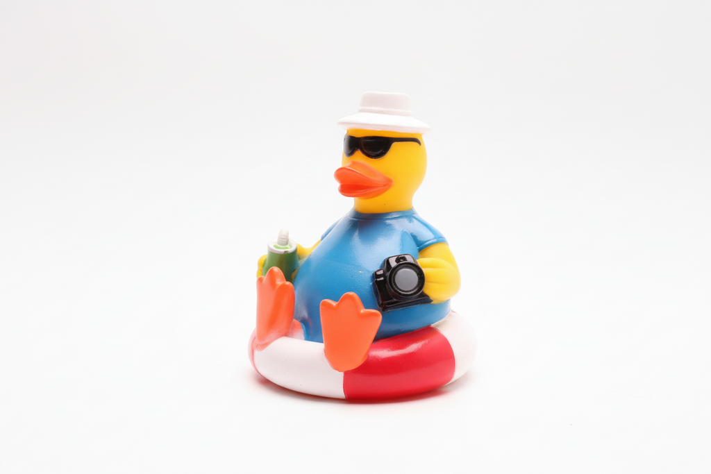 Canard Touriste sur bouée