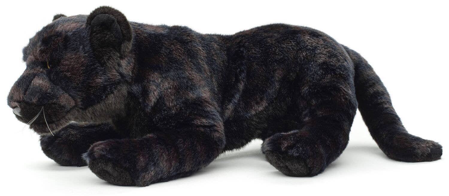 Peluche panthère noire couchée Uni Toys