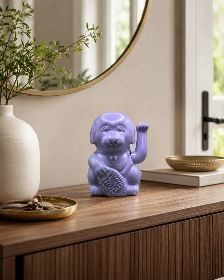 Chien Chanceux Violet