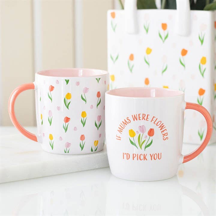 Mug Tulipe « Si les mamans étaient des fleurs » – 350 ml