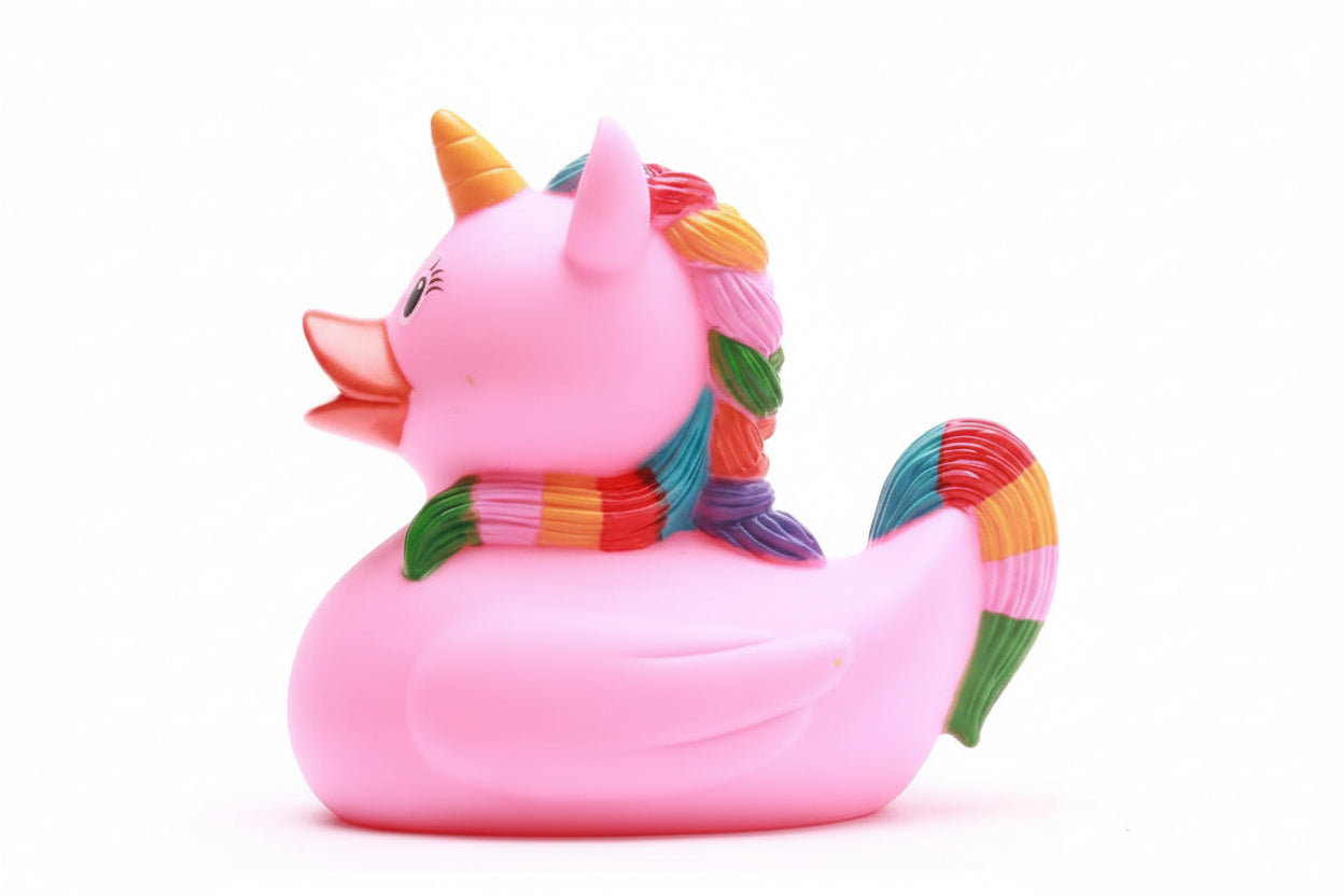 Canard Licorne Rose Arc en ciel