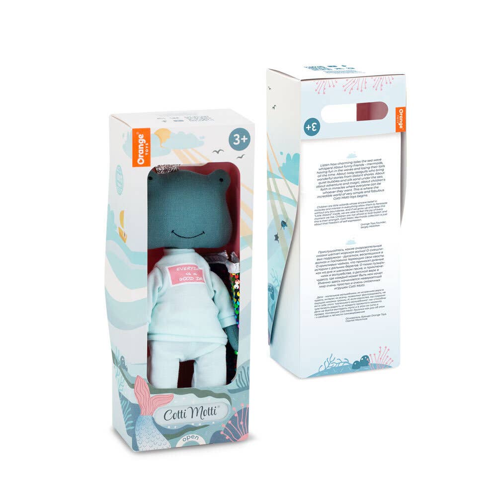 ENSEMBLE CADEAU : Peluche Fiona Grenouille en survêtement + Queue de Sirène