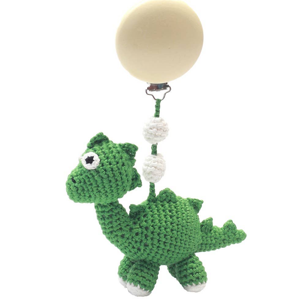 Accroche Poussette Dinosaure - Vert