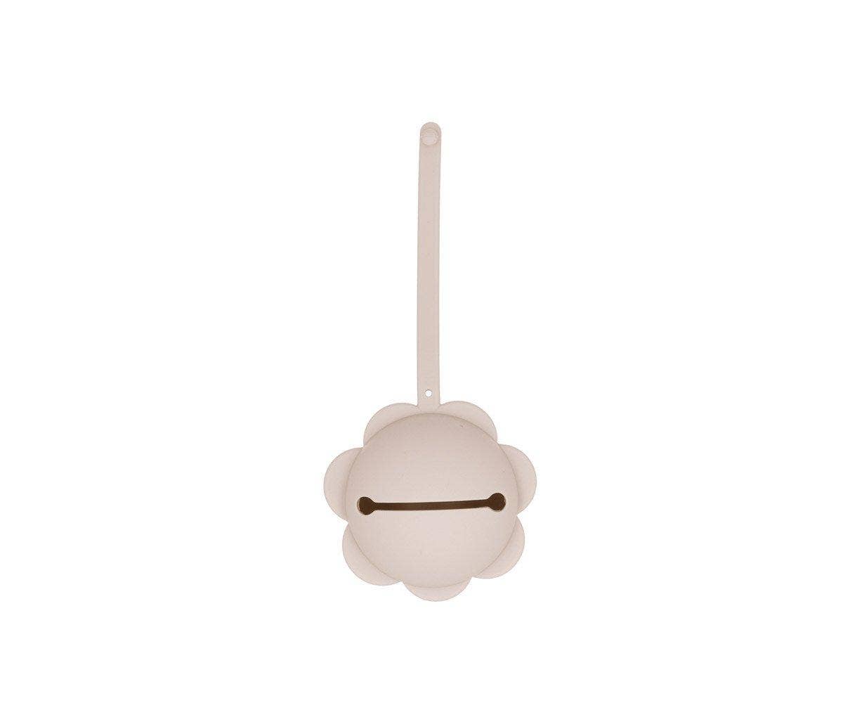 Porte-sucette en silicone Fleur ivoire