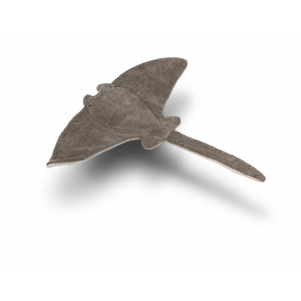 Großer Mantarochen-Plüschtier | Grau