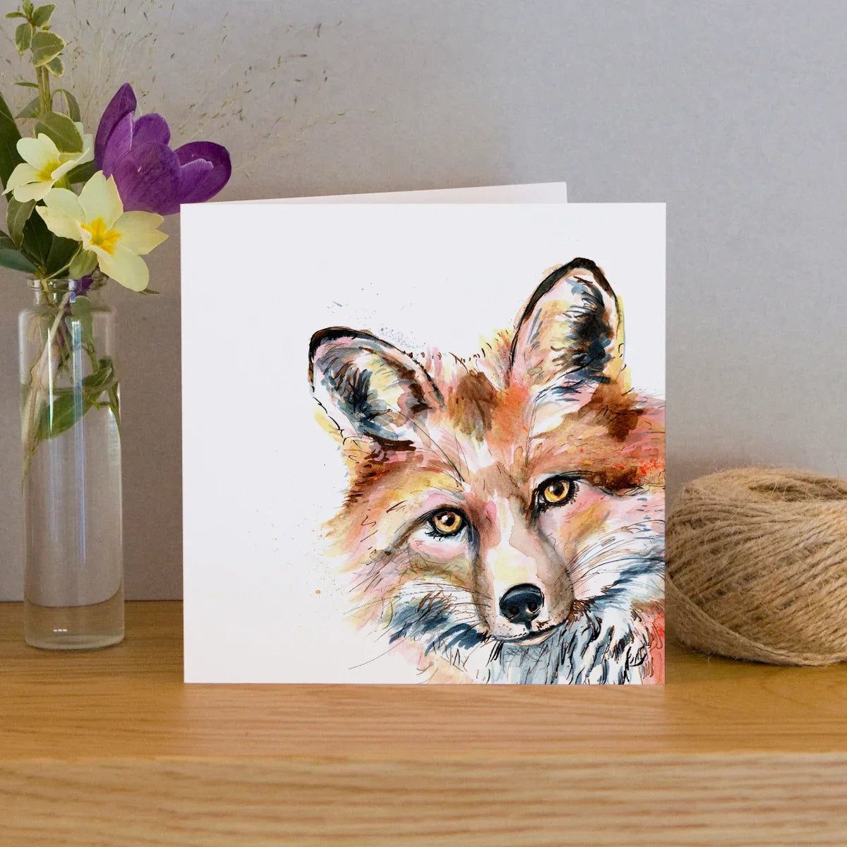carte de voeux aquarelle renard kate moby 52230476