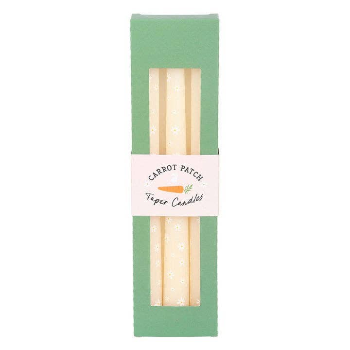 Ensemble de 3 bougies motif Marguerites “Carrot Patch”