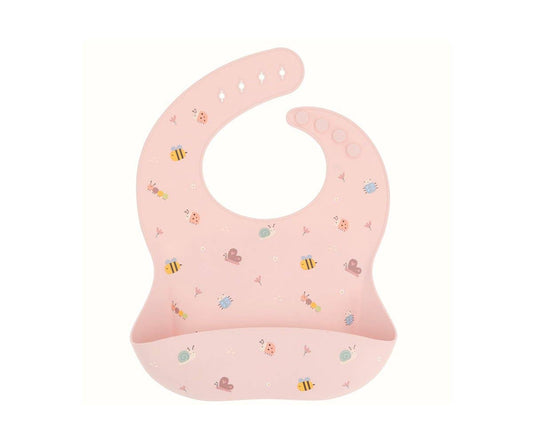 Bavoir en silicone Insectes