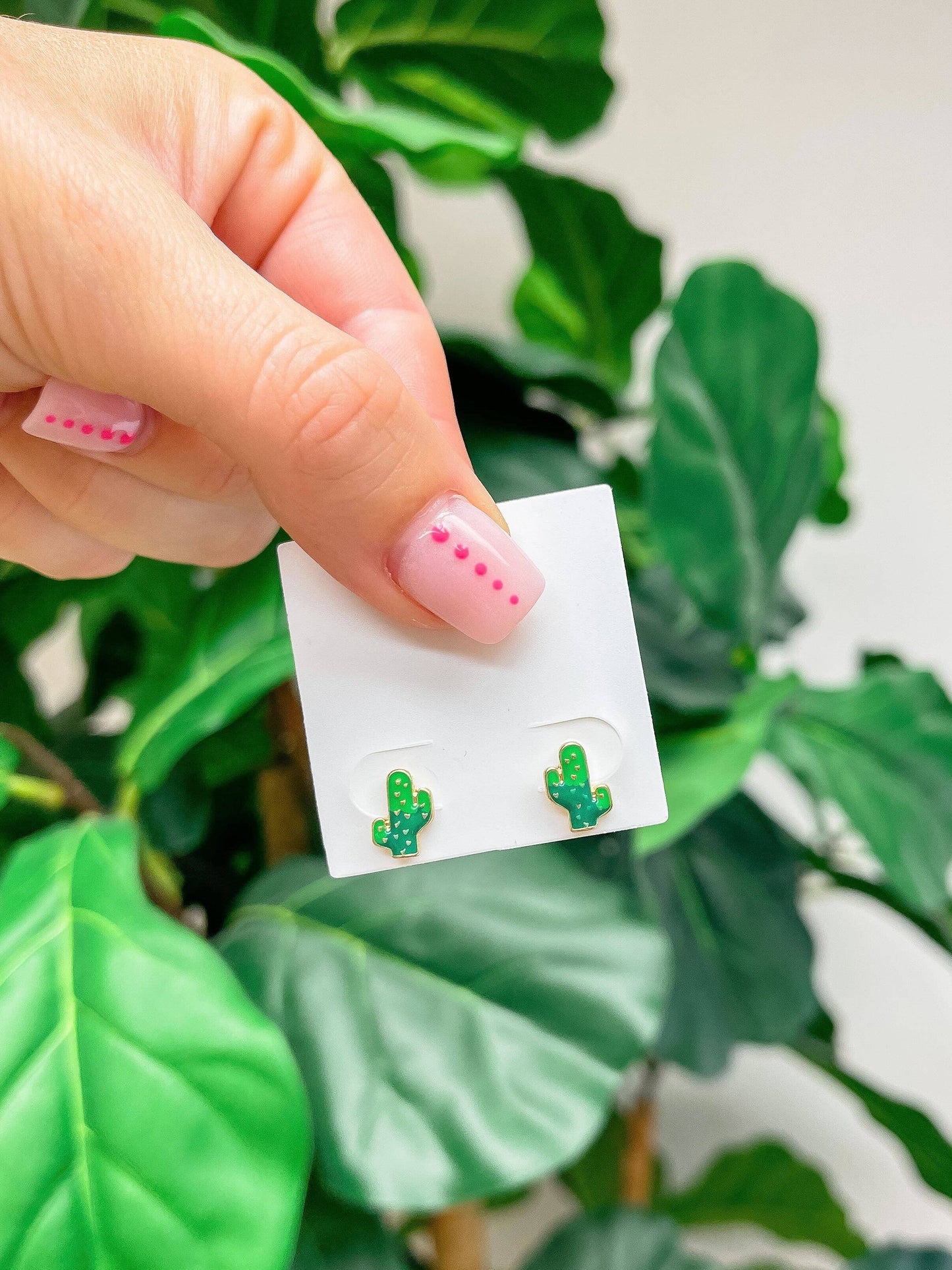 Boucles d'oreilles Cacti