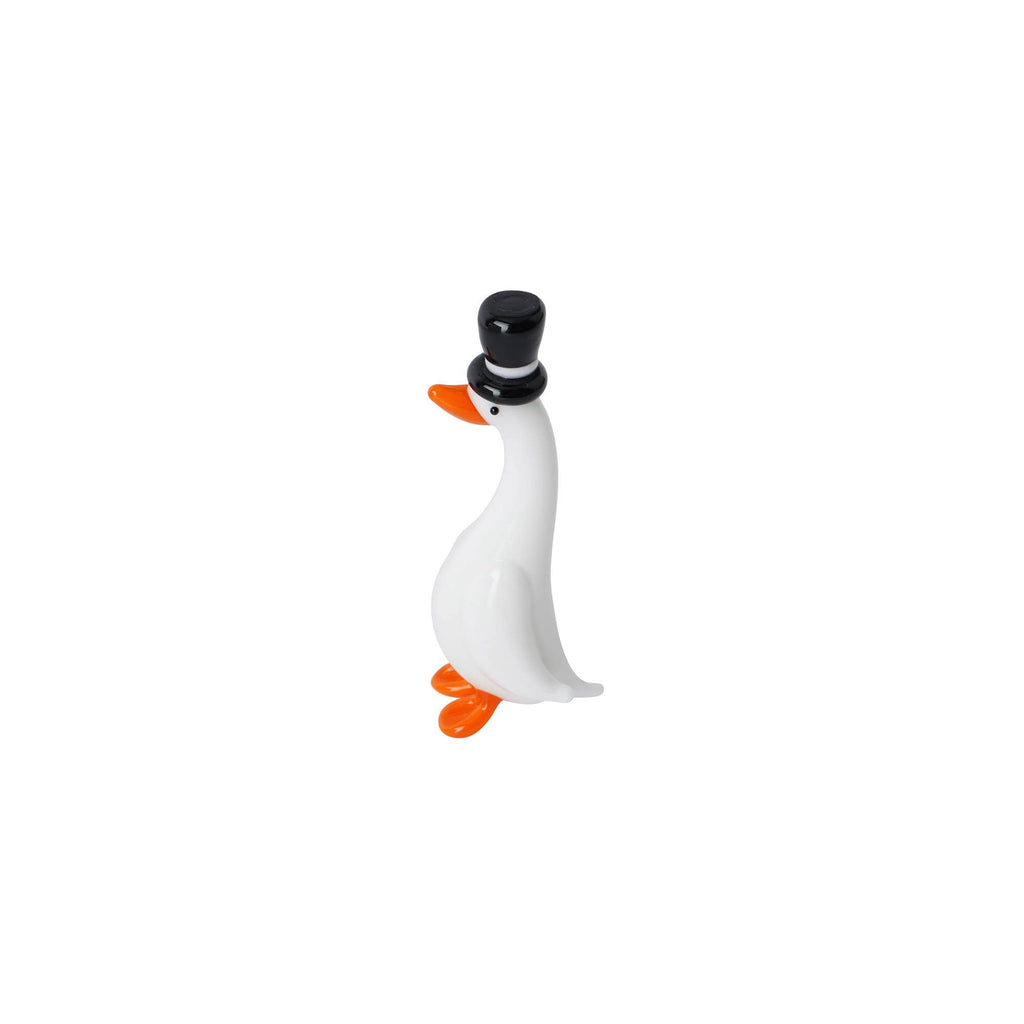 Figurine en verre Canard Gentleman