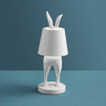 Lampe de table LED Hiding Rabbit, Blanc