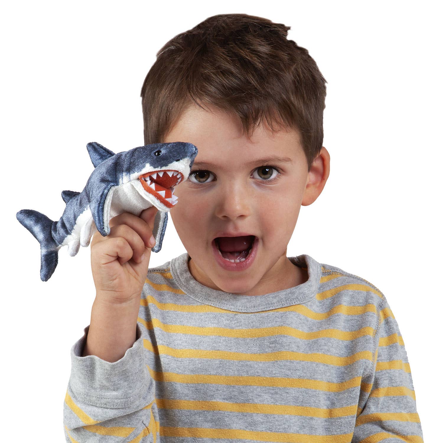 Marionnette à main Mini Shark 2777/ Mini Shark Folkmanis réaliste