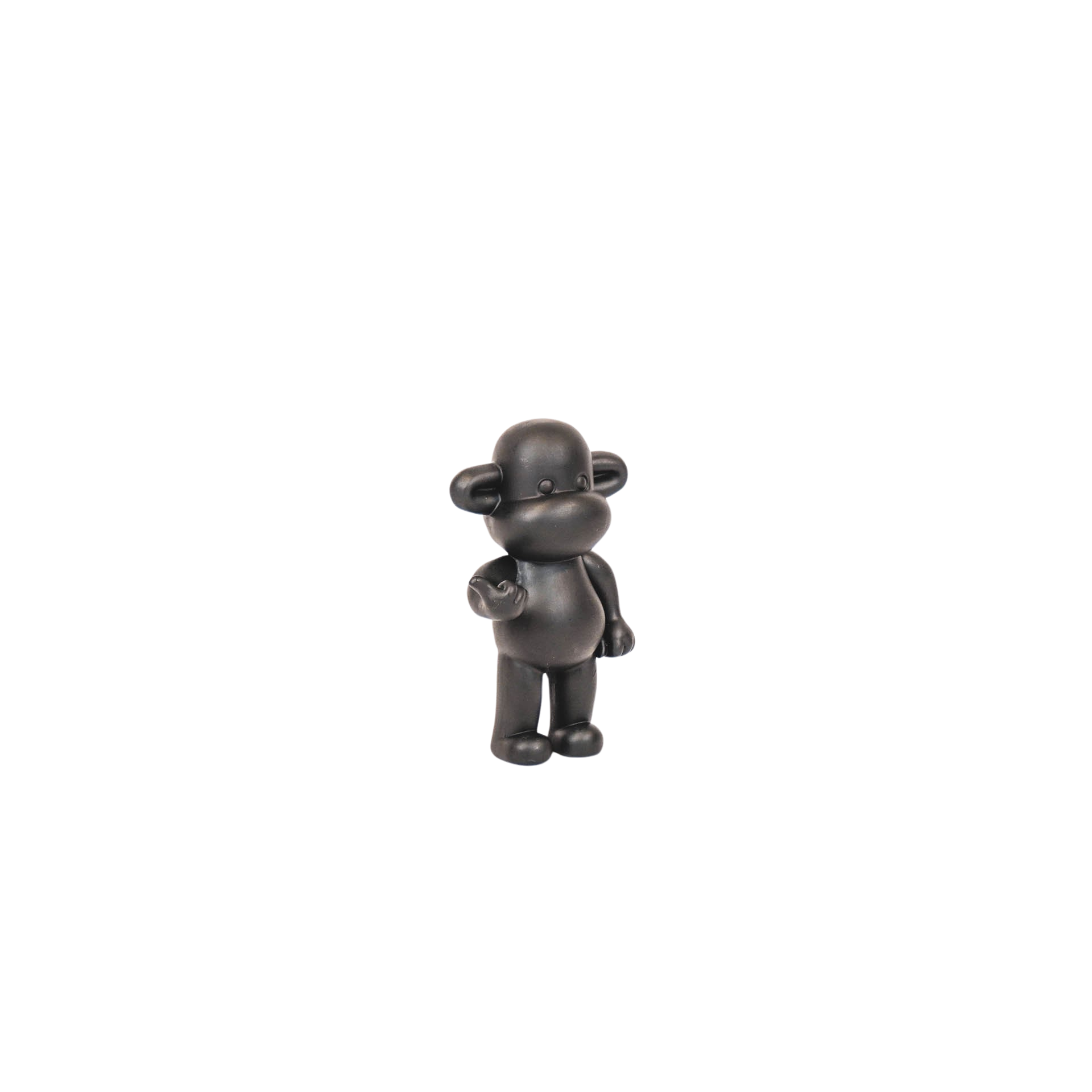 Ornement - Figurine Singe Hang Loose 'La Légende' - Polyrésine - Noir - 20,5x13,5x35cm