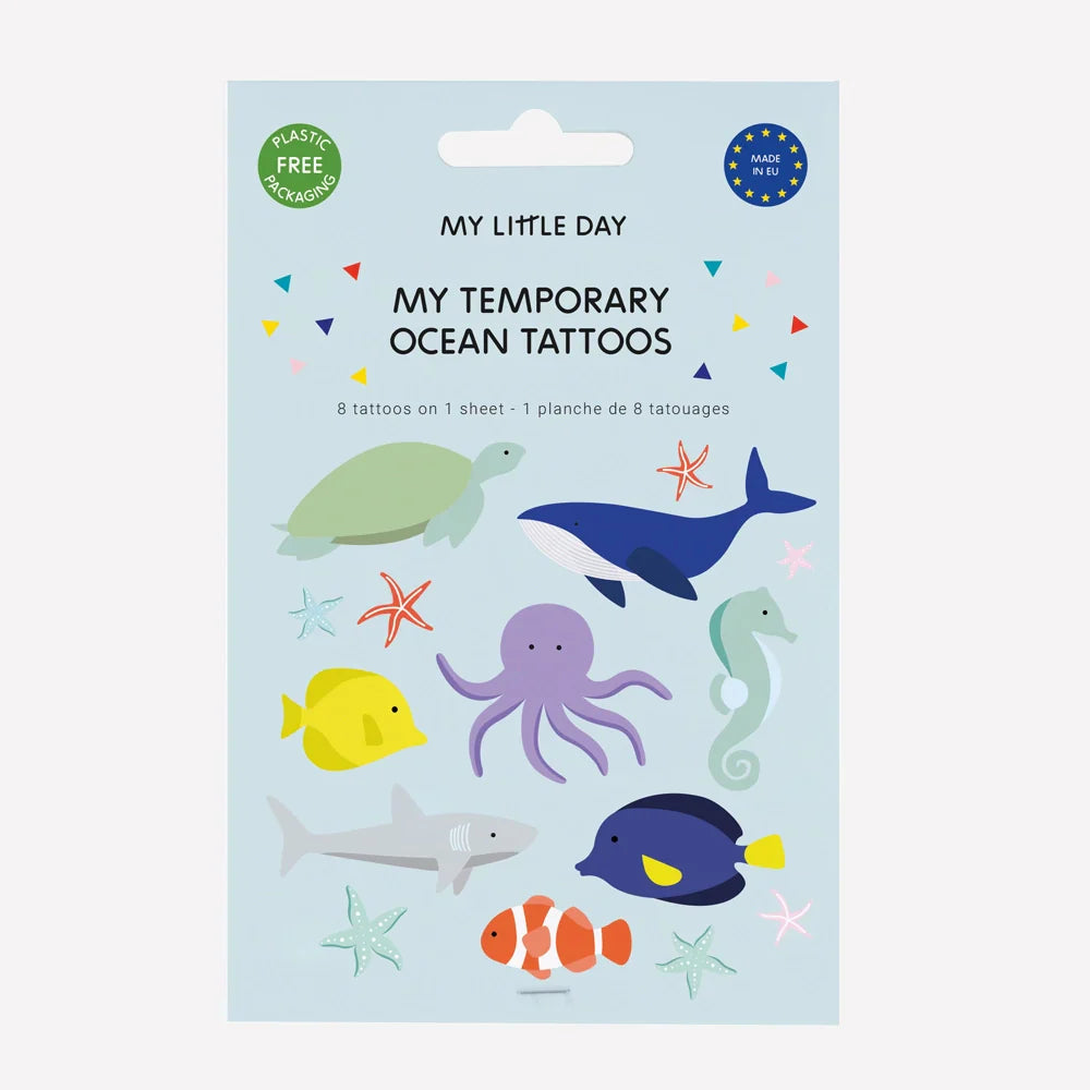 tatouages fonds marins my little day MLD TATMER 3700690811470