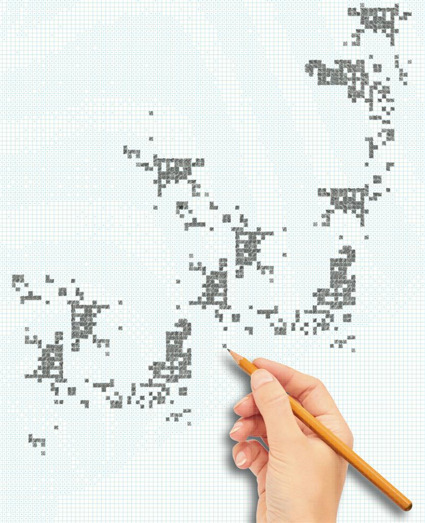 affiche de jeu xl pixel zen art stratier 
