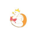 Pin's Canard Blanc Lune