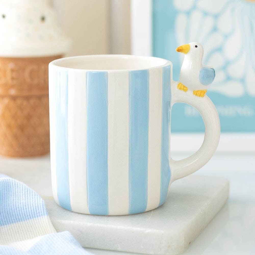 Mug rayé Mouette – 370 ml