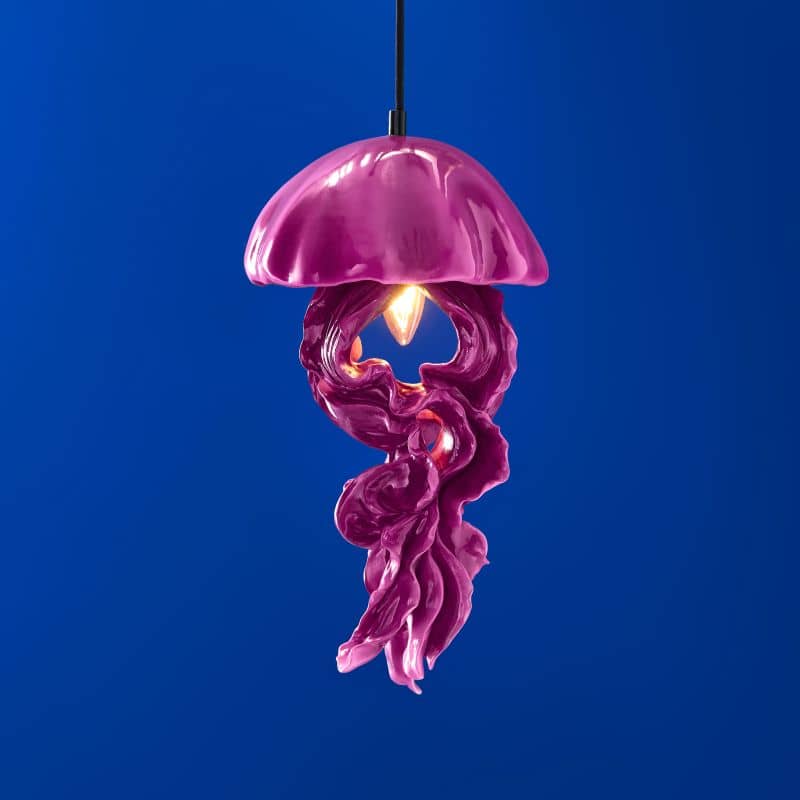 Plafonnier Méduse Ava, magenta