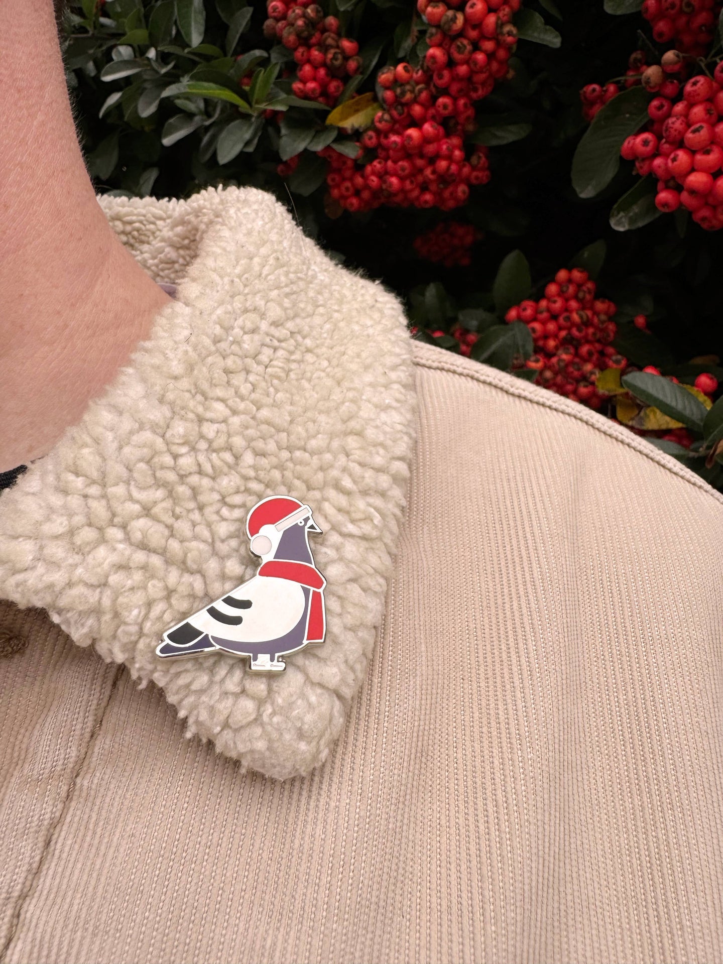 Pin’s Pigeon de Noël