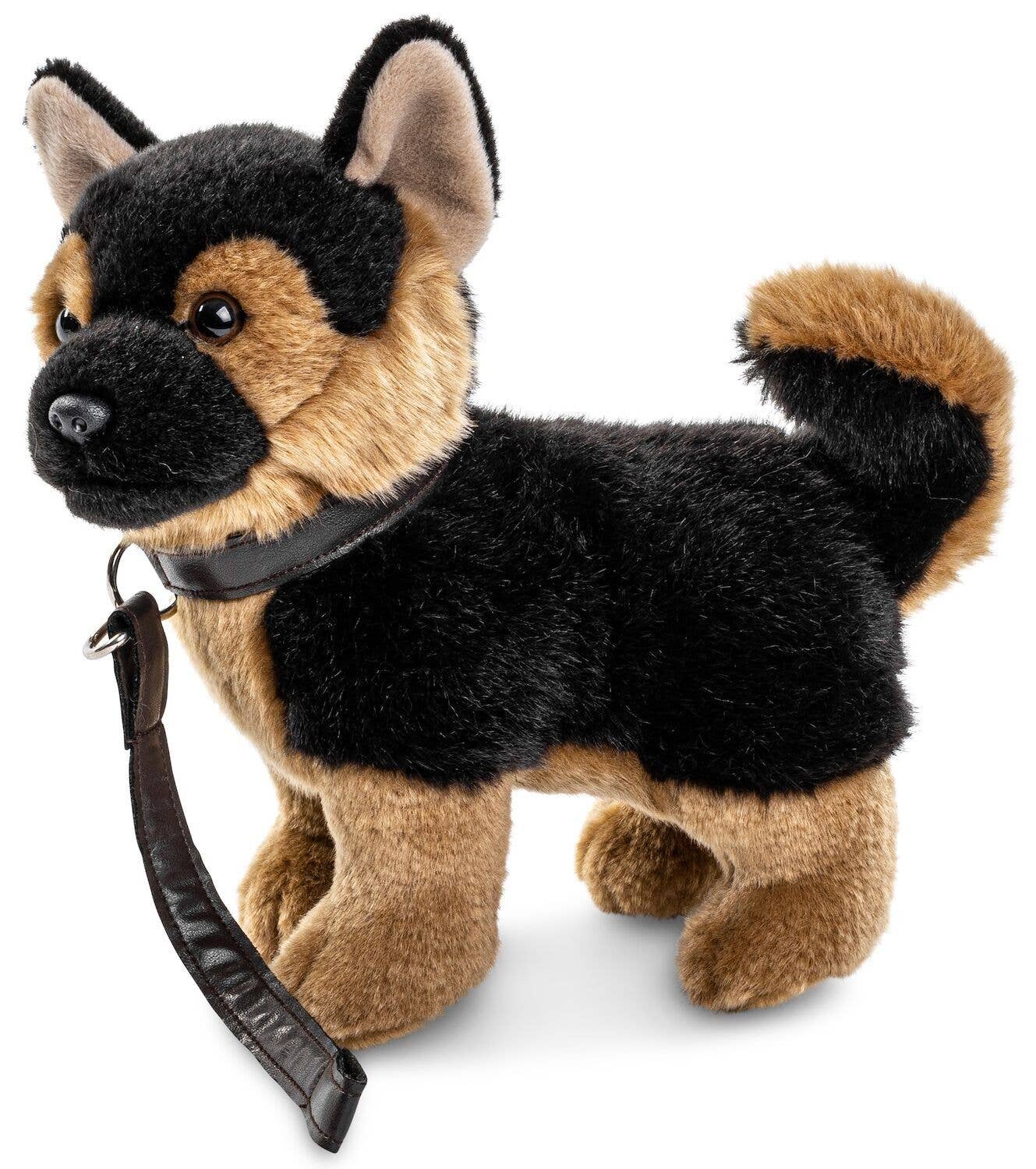 Peluche pour chiot berger allemand avec laisse Uni Toys