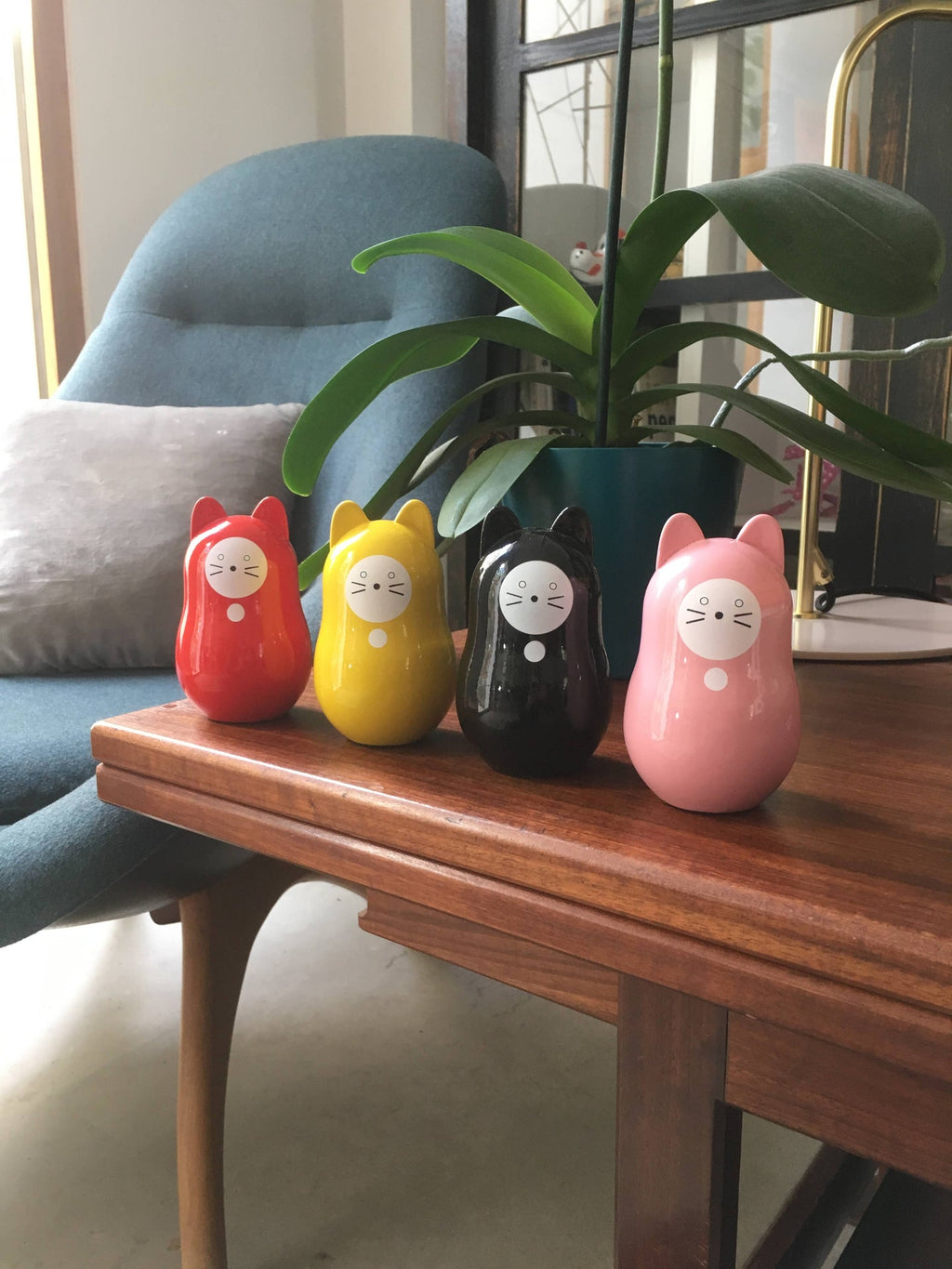 Chat Daruma Noir “Bonne Santé”