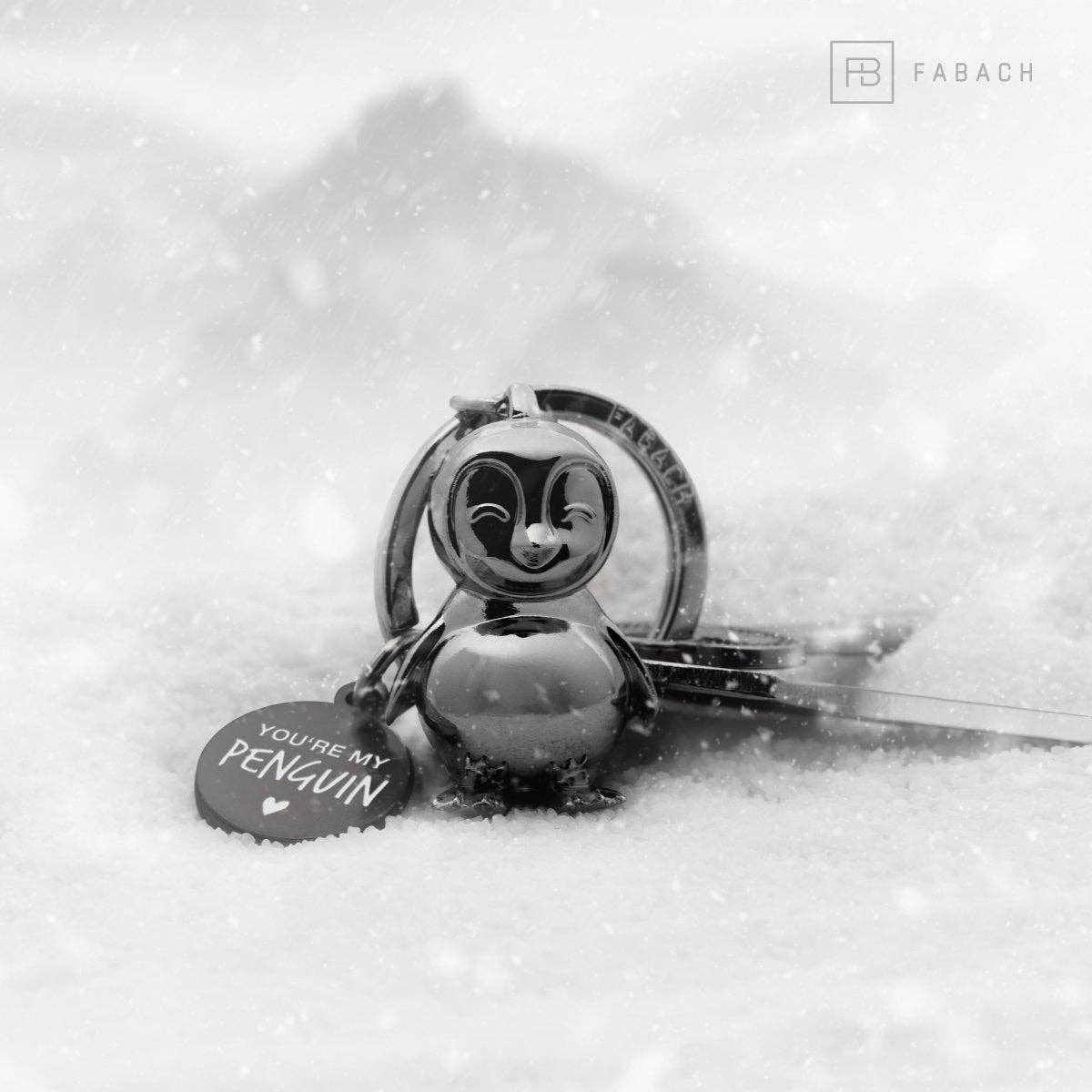 Porte-clés Pingouin « Tu es mon Pingouin » FABACH CoinCaillerie