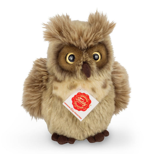 Peluche Chouette grise-brune