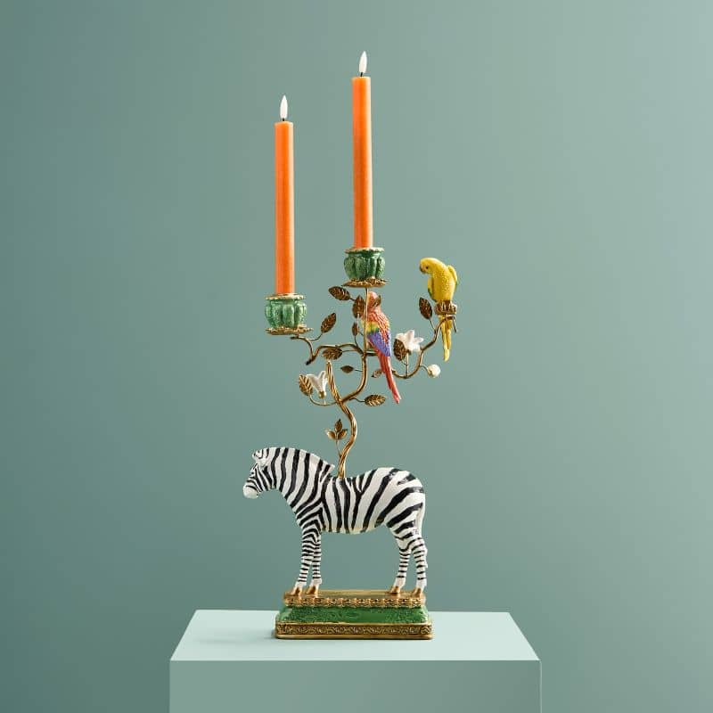 Kronleuchter „Zebra“; Poly/Metall; 27 x 9 x 45 cm