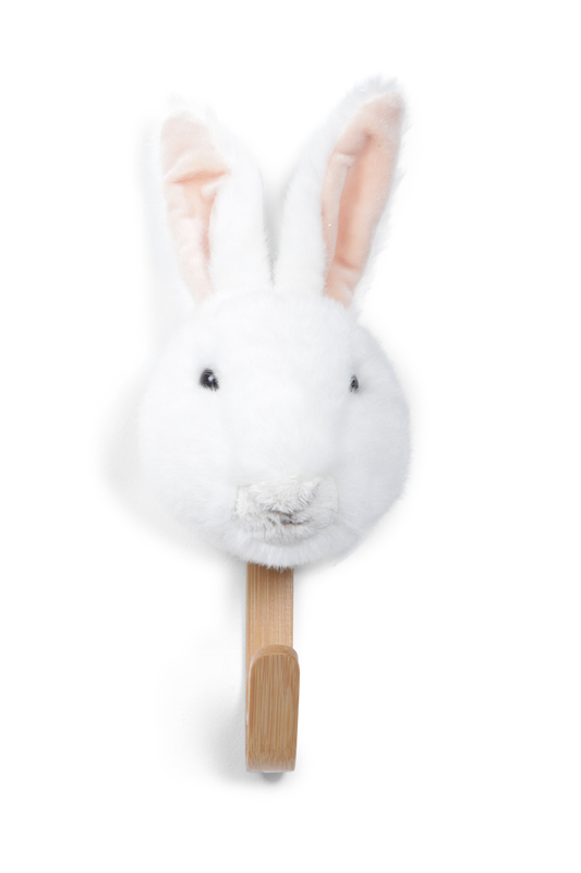 Porte-manteau Peluche Lapin Blanc - Wild & Soft
