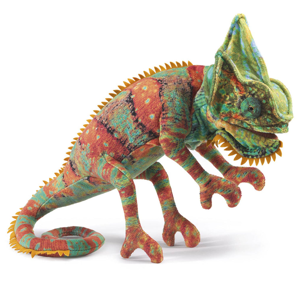 Marionnette à mano Pequeño caméléon 3153/ pequeño caméléon Folkmanis realista