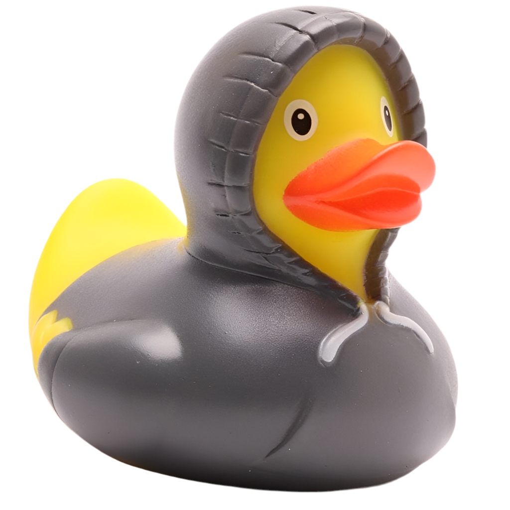 Canard Sweat à Capuche - Gris Duckshop CoinCaillerie