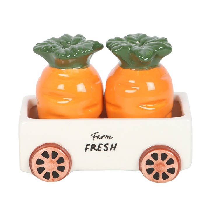 Sel et poivre Carottes dans un chariot