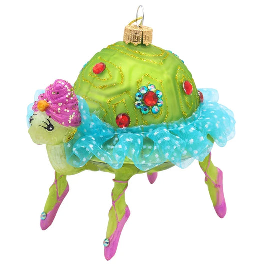 Boule de Noël Tortue ballerine
