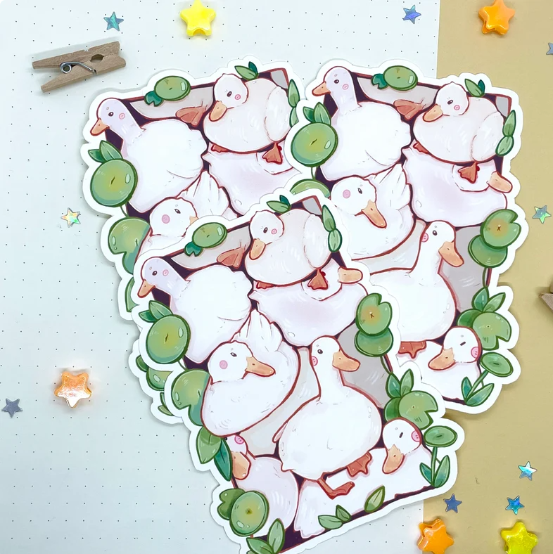 autocollant pile de canards bubblesartcraft 