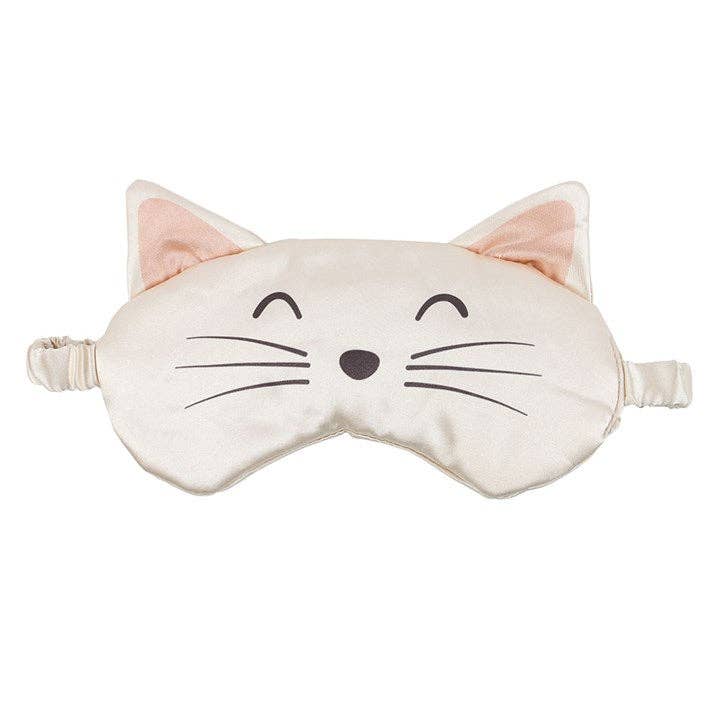 Masque de Nuit Chat en Satin