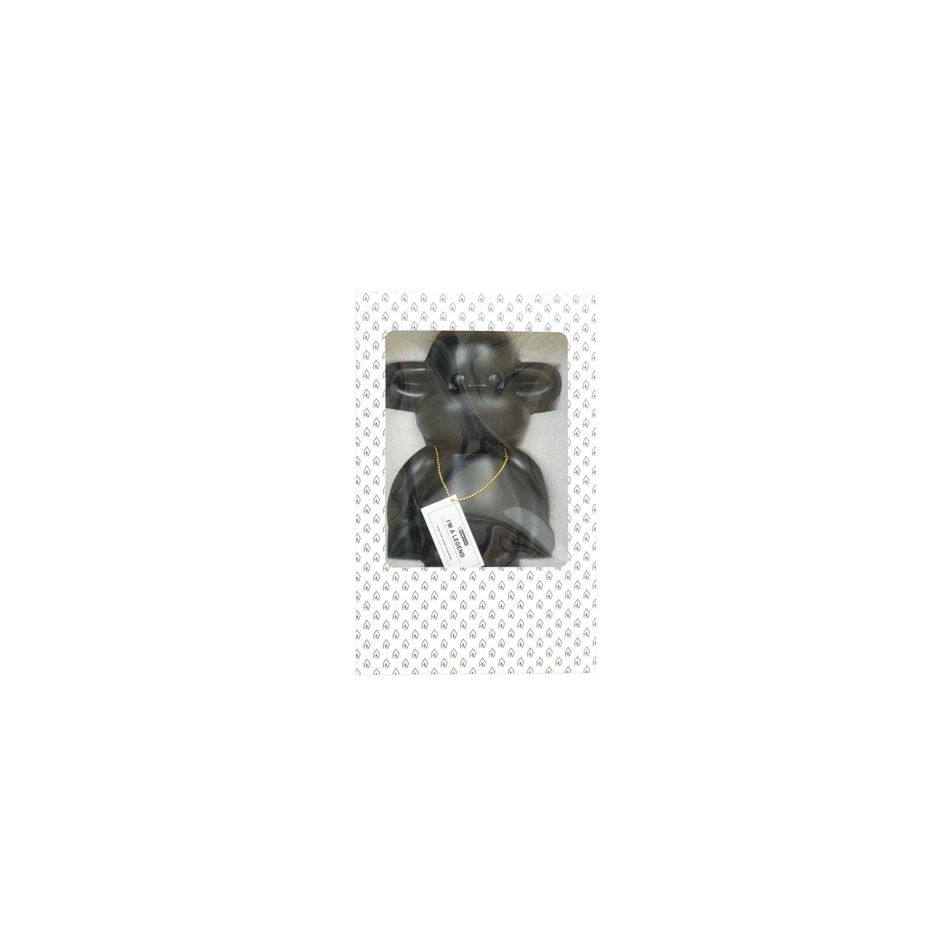 Ornament - Monkey Figurine 'The Legend' - Resin - Black - 33x21x50cm