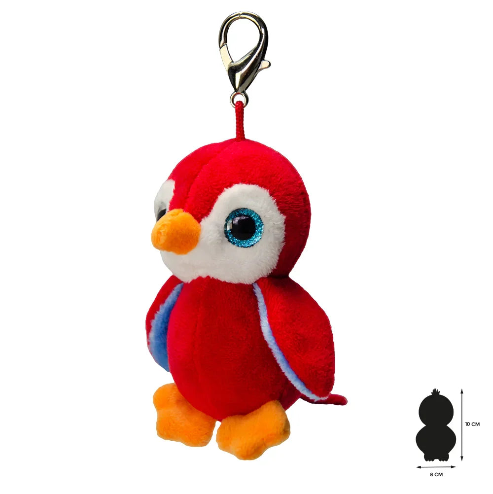 porte cles peluche perroquet wild planet K8180 5600991981804