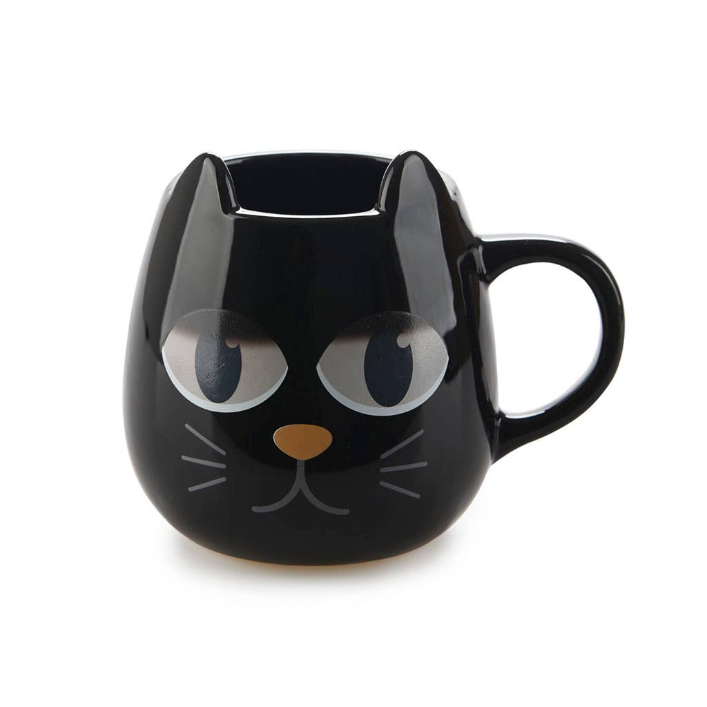 Mug rond Chat noir « Wake up »