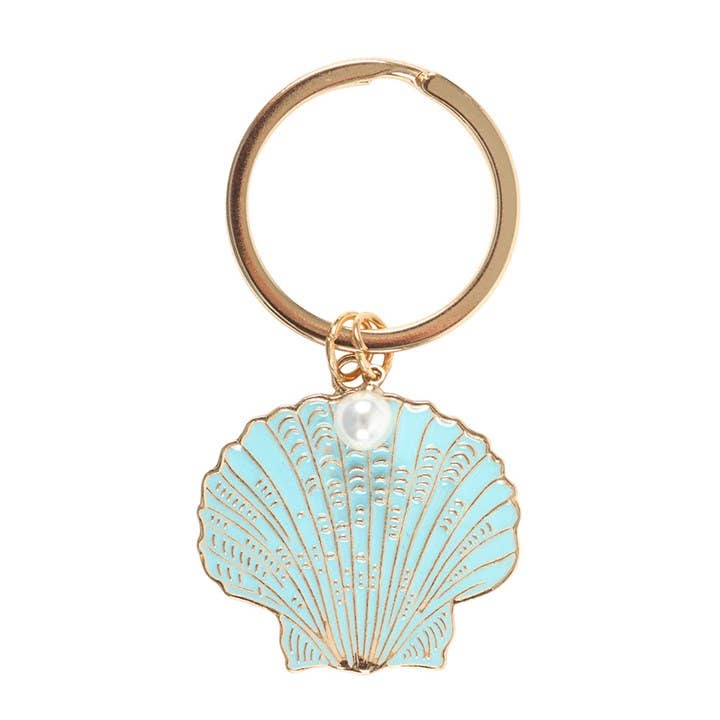 Porte-clés Coquillage et Perle « The World is your Oyster »
