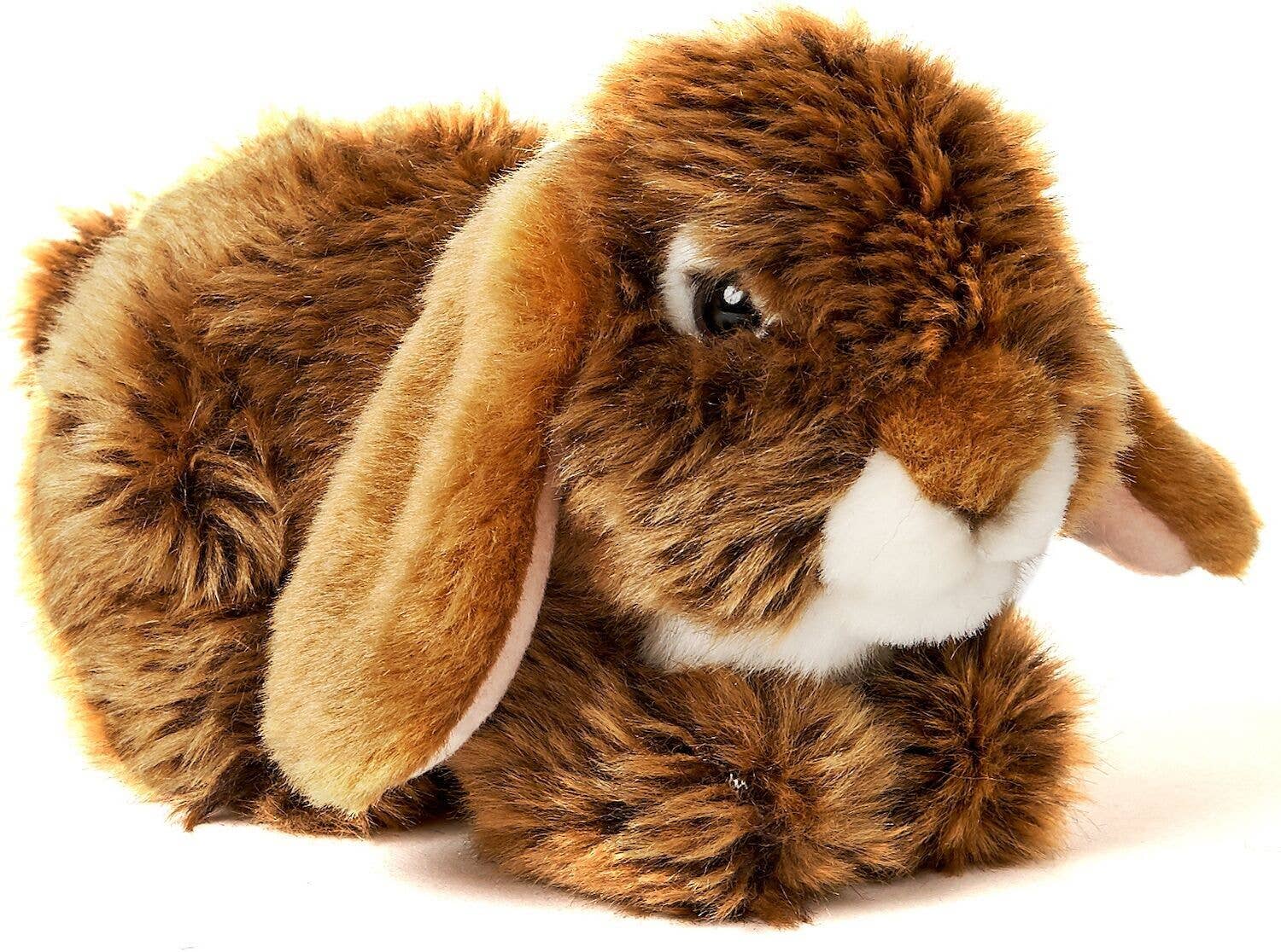 Peluche Lapin Bélier Couché - Marron Uni Toys