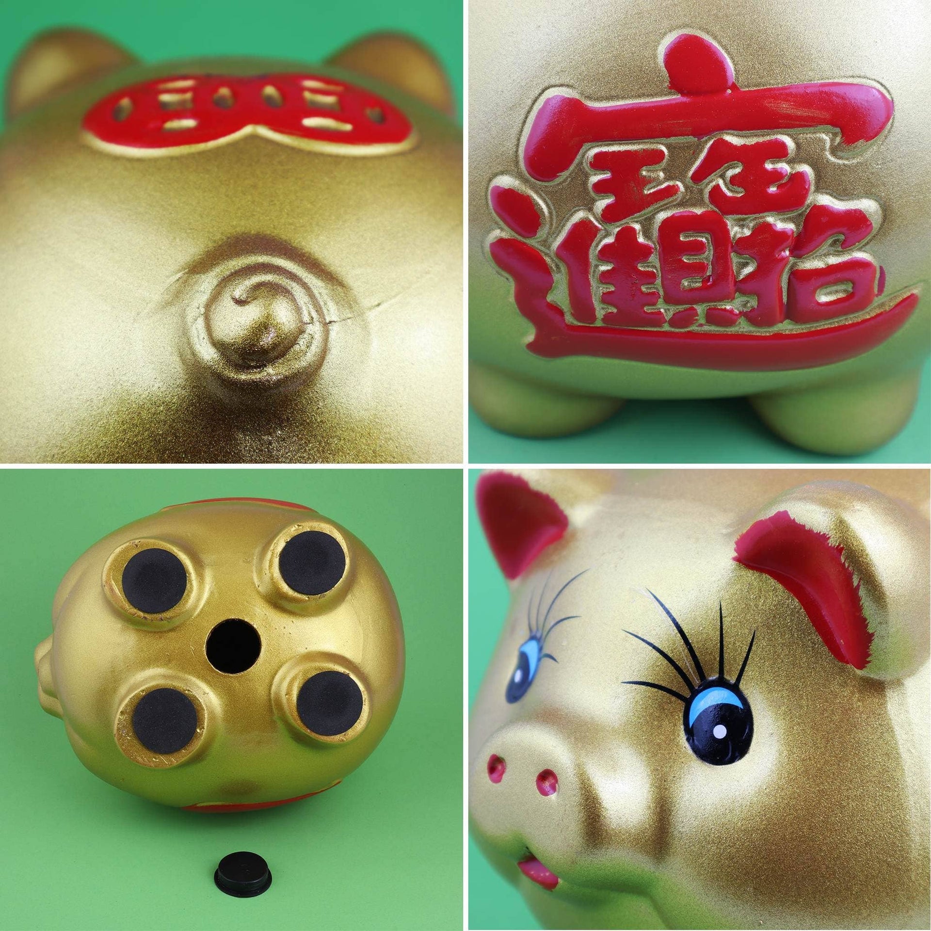Goldenes Glückssparschwein