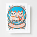 carte de voeux chat chanceux so grateful to you yellow owl workshop CR212 33028428