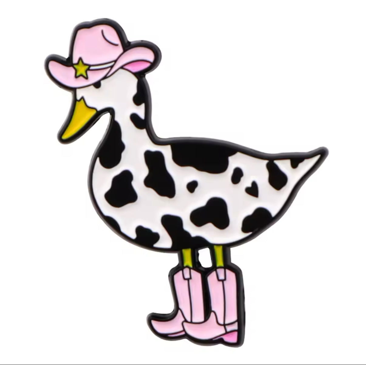 Cowgirl Duck pin