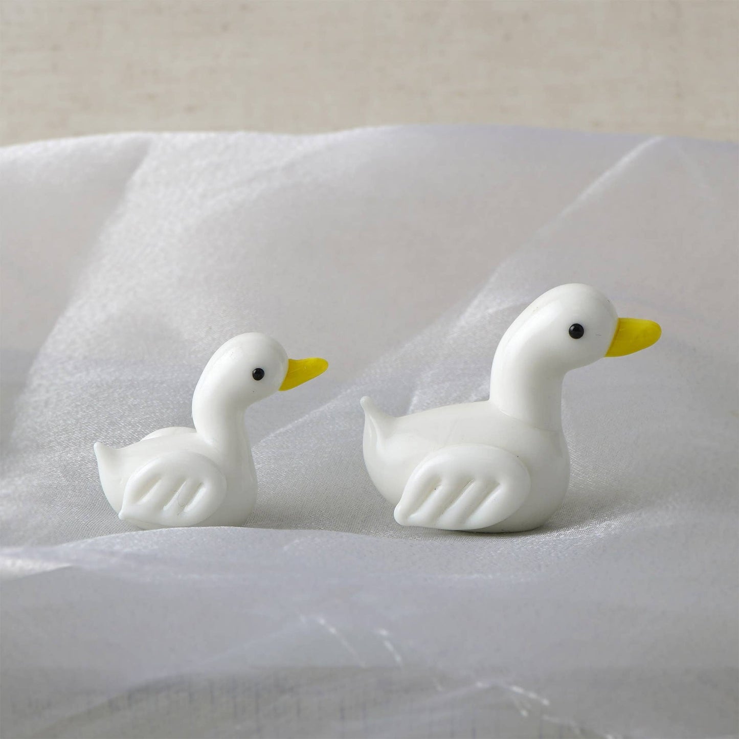 Figurine en verre Canards Blancs 2-Pack