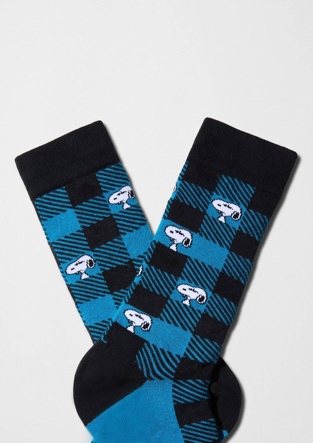 BeSnoopy Tartan – Strømper blå | Besocks