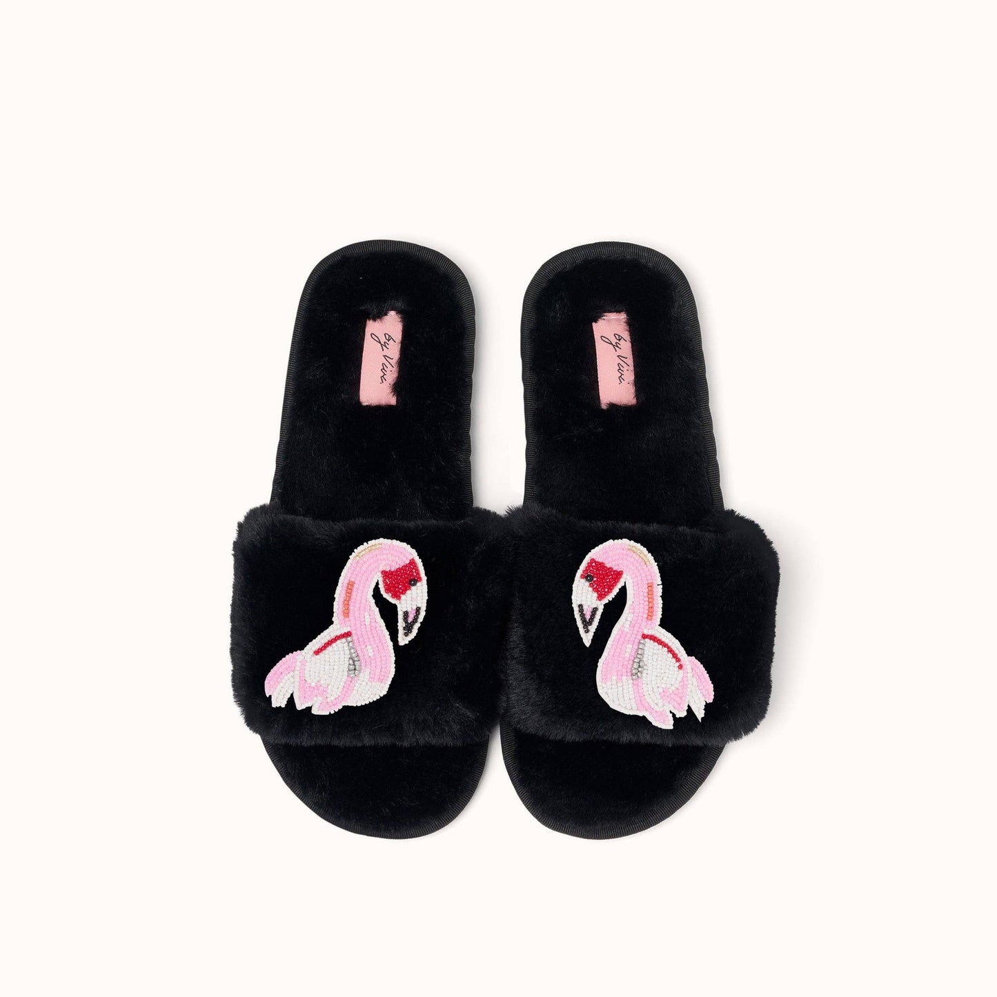 Paire de broches pour Chaussons - Flamant rose