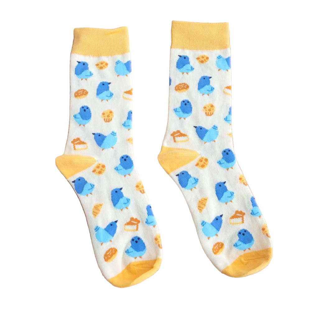 Chaussettes Pigeons et Pâtisseries