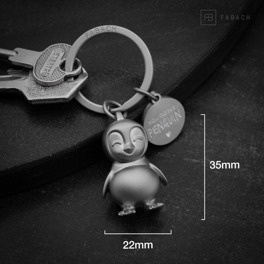 porte cles pingouin tu es mon pingouin fabach 