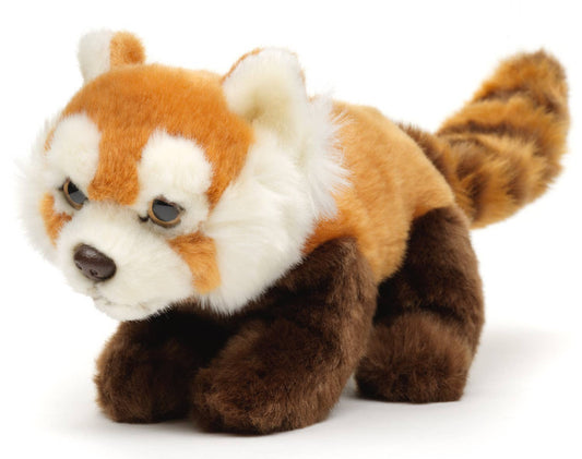 Sitzendes rotes Panda-Plüschtier
