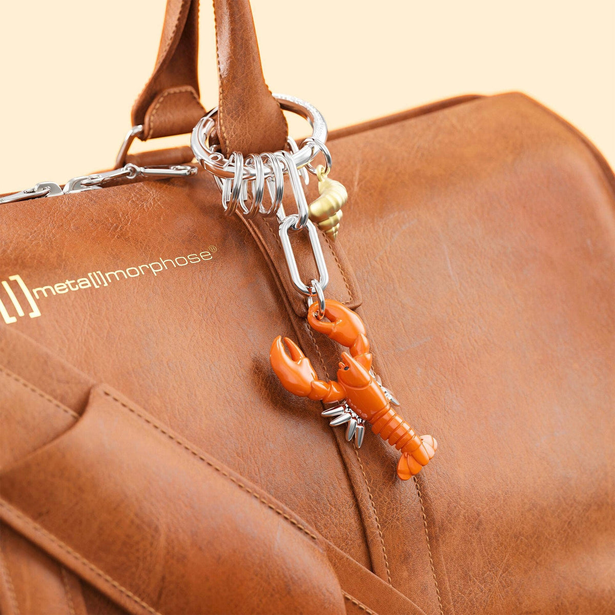 Lobster charm keychain